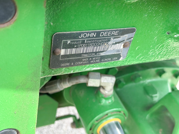 2012 John Deere 6115D Tractor