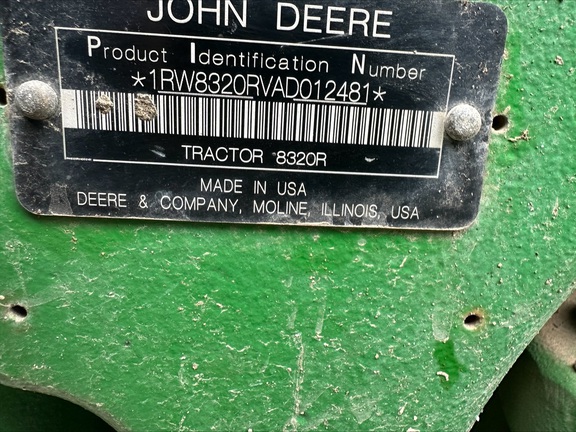 2011 John Deere 8320R Tractor