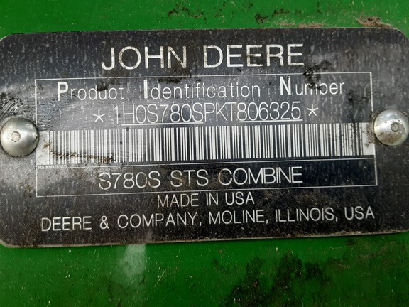 2019 John Deere S780 Combine