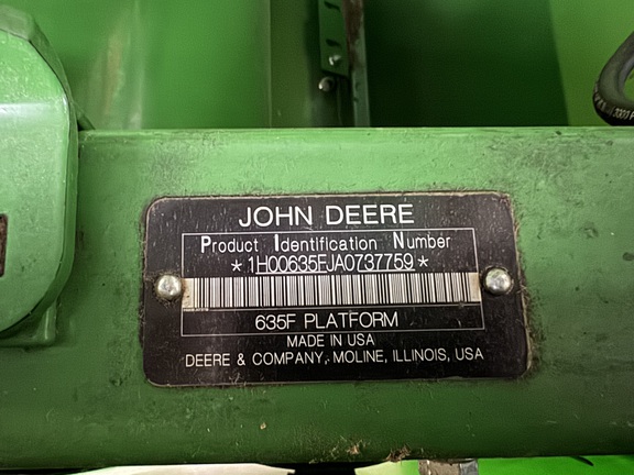 2011 John Deere 635F Header Combine