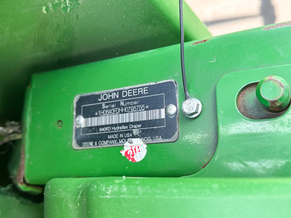 2017 John Deere 640FD Header Combine