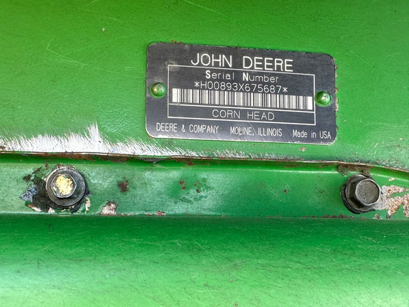 1998 John Deere 893 Header Corn Head