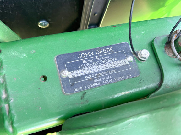2018 John Deere 640FD Header Combine