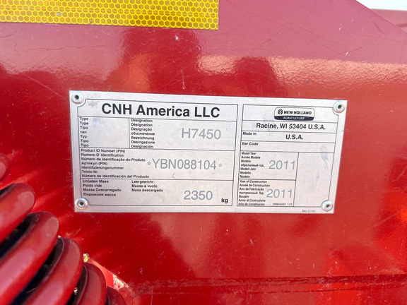 2011 New Holland H7450 Mower Conditioner
