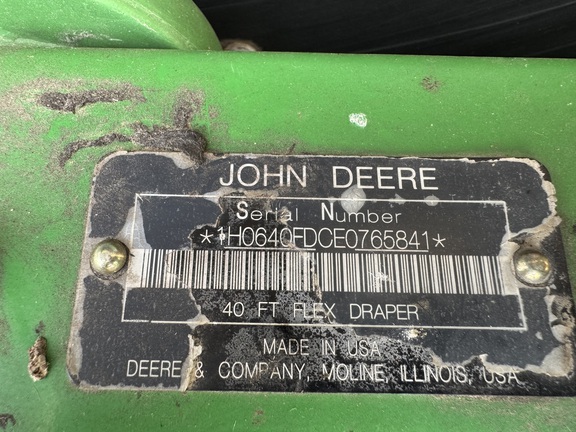 2014 John Deere 640FD Header Combine