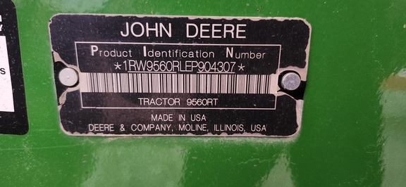 2014 John Deere 9560RT Tractor Rubber Track