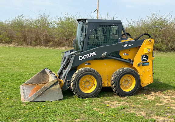 2017 John Deere 316GR Skid Steer Loader