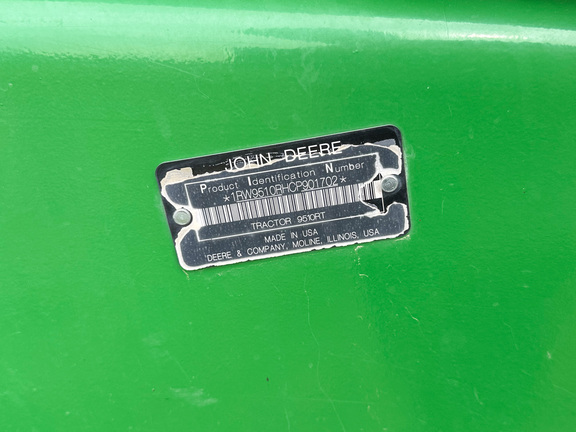 2012 John Deere 9510RT Tractor Rubber Track