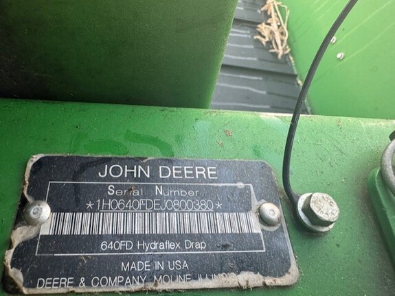 2018 John Deere 640FD Header Combine