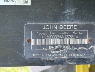2022 John Deere 3038E Tractor Compact