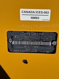 2022 John Deere 317G Compact Track Loader