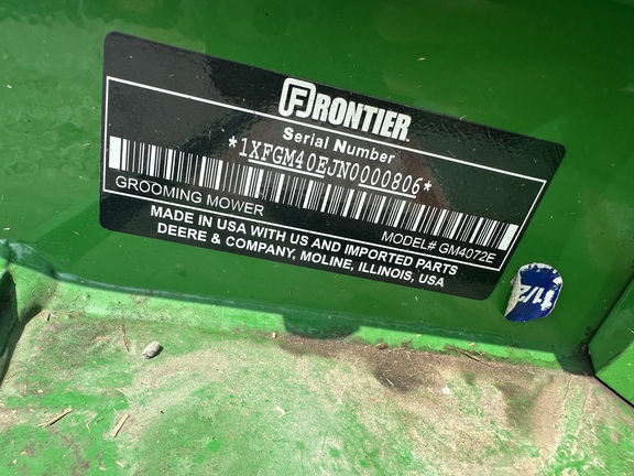 2022 John Deere GM4072E Mower/Finishing