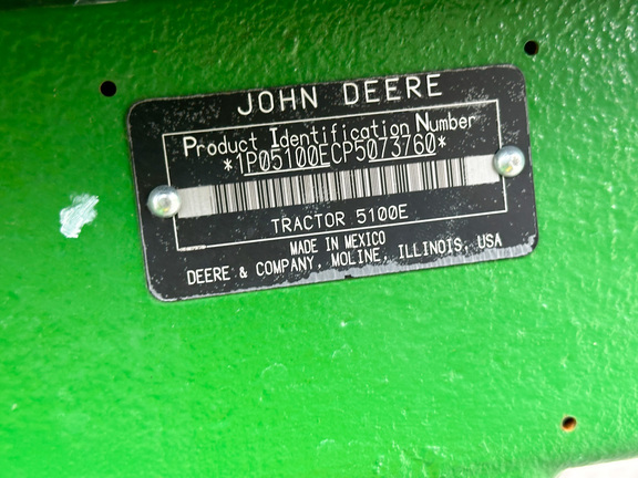 2023 John Deere 5100E Tractor