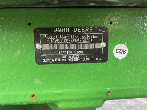 2023 John Deere 5100E Tractor