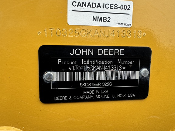 2021 John Deere 325G Compact Track Loader