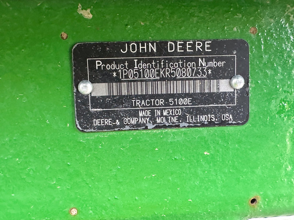 2024 John Deere 5100E Tractor