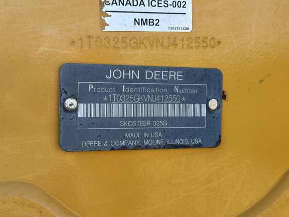 2021 John Deere 325G Compact Track Loader