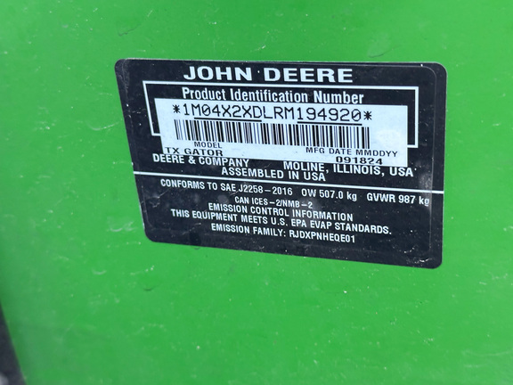 2024 John Deere TX 4X2 ATV