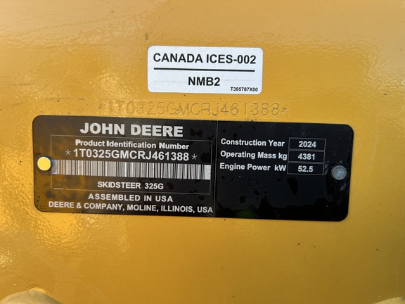 2024 John Deere 325G Compact Track Loader