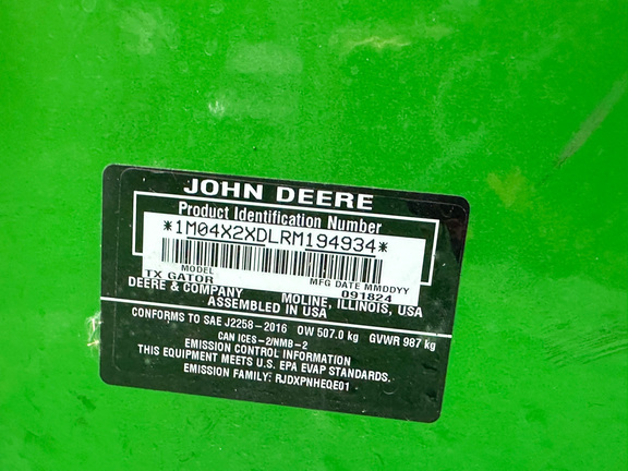 2024 John Deere TX 4X2 ATV