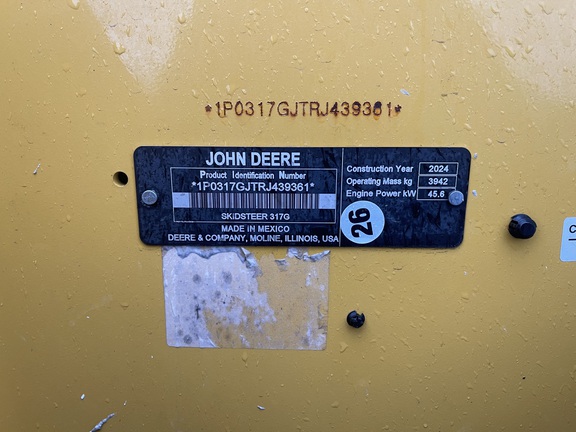 2024 John Deere 317G Compact Track Loader