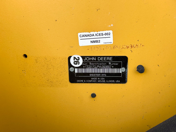 2021 John Deere 317G Compact Track Loader