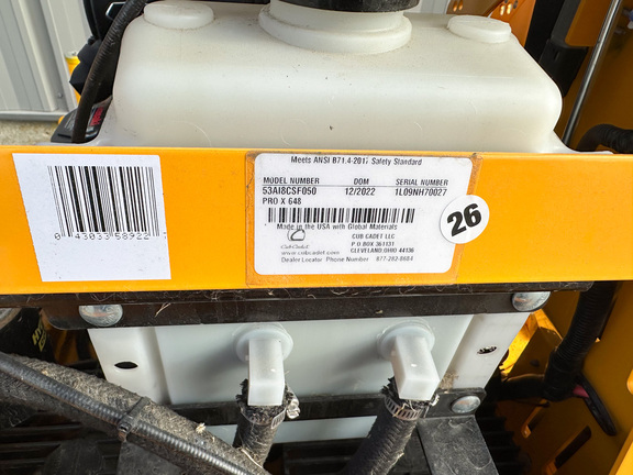 2015 Cub Cadet PRO X648 Misc
