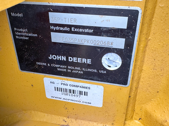 2024 John Deere 35 P Excavator Mini