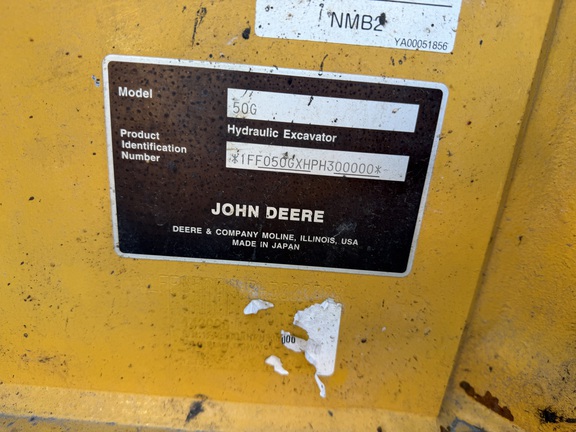 2023 John Deere 50G Excavator Mini