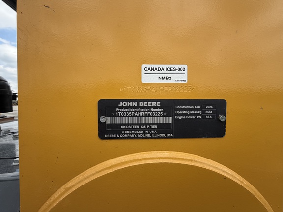 2024 John Deere 335 P Compact Track Loader