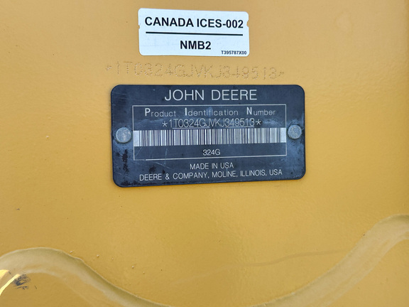 2019 John Deere 324G Skid Steer Loader