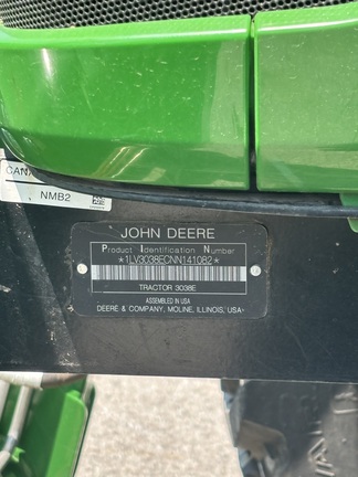2022 John Deere 3038E Tractor Compact