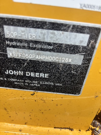 2023 John Deere 50 P Excavator Mini