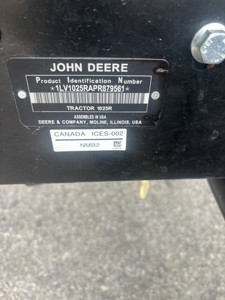 2024 John Deere 1025R Tractor Compact
