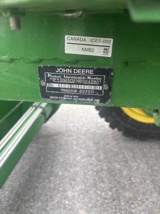 2022 John Deere 3025D Tractor Compact
