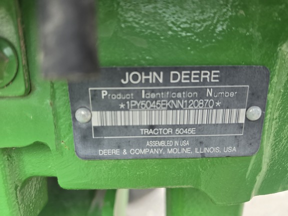 2022 John Deere 5045E Tractor