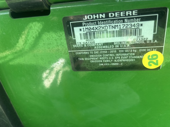 2022 John Deere TX 4X2 ATV