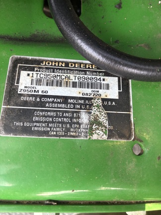 2020 John Deere Z950M Mower/Zero Turn