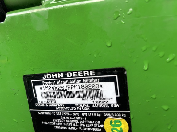 2022 John Deere TS 4X2 ATV