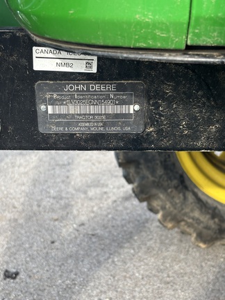 2023 John Deere 3025E Tractor Compact