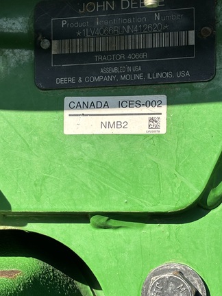 2022 John Deere 4066R Tractor Compact