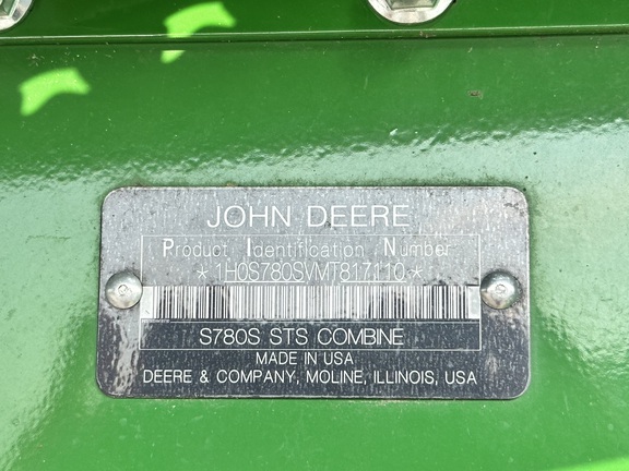 2021 John Deere S780 Combine