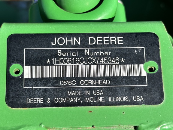 2012 John Deere 616C Header Corn Head