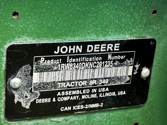 2022 John Deere 8R 340 Tractor