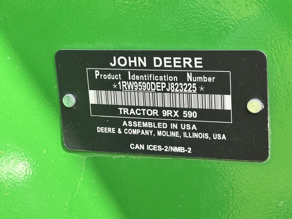 2023 John Deere 9RX 590 Tractor Rubber Track
