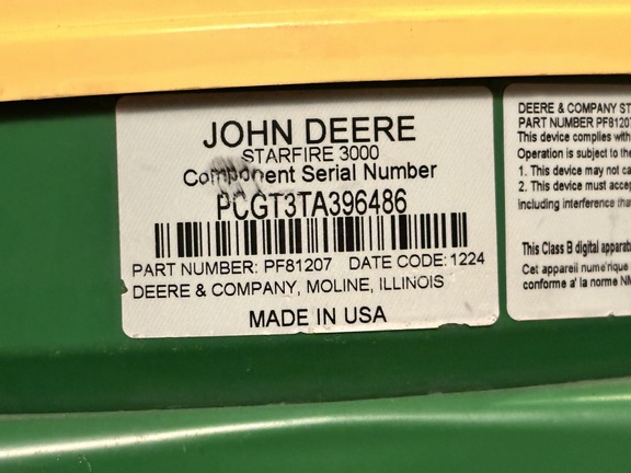 2012 John Deere Starfire 3000 Precision Ag