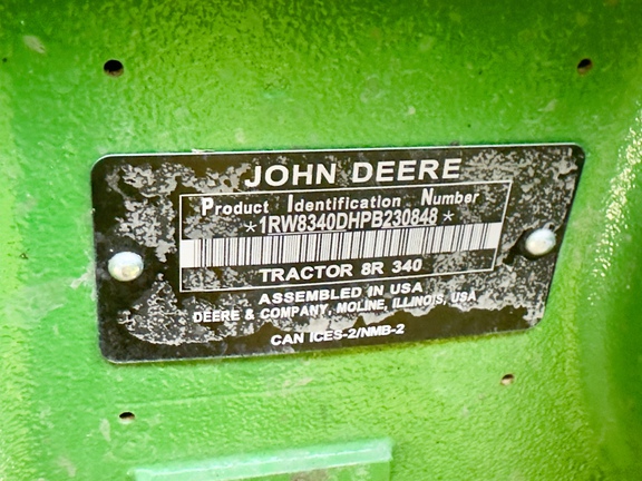 2023 John Deere 8R 340 Tractor