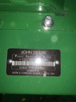 2022 John Deere S780 Combine