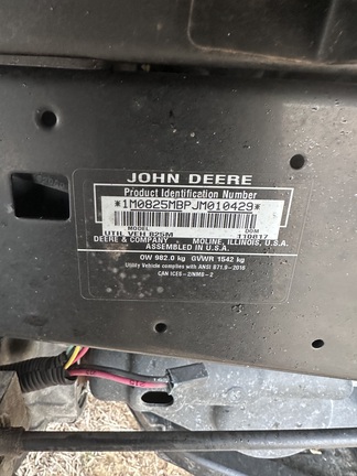 2018 John Deere XUV 825 S4 ATV