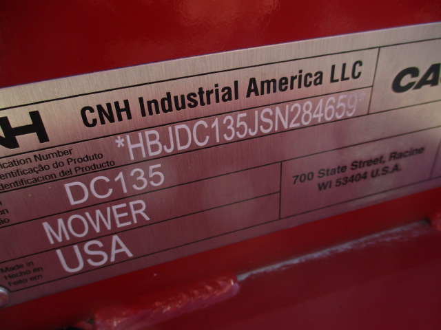2025 Case IH DC135 MWR COND RUBBER Mower Conditioner